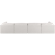 Bowery Hill Contemporary Soft Plush Cream Fabric Modular Sofa