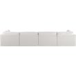 Bowery Hill Contemporary Soft Plush Cream Fabric Modular Sofa