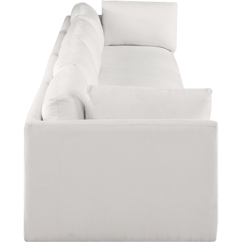 Bowery Hill Contemporary Soft Plush Cream Fabric Modular Sofa