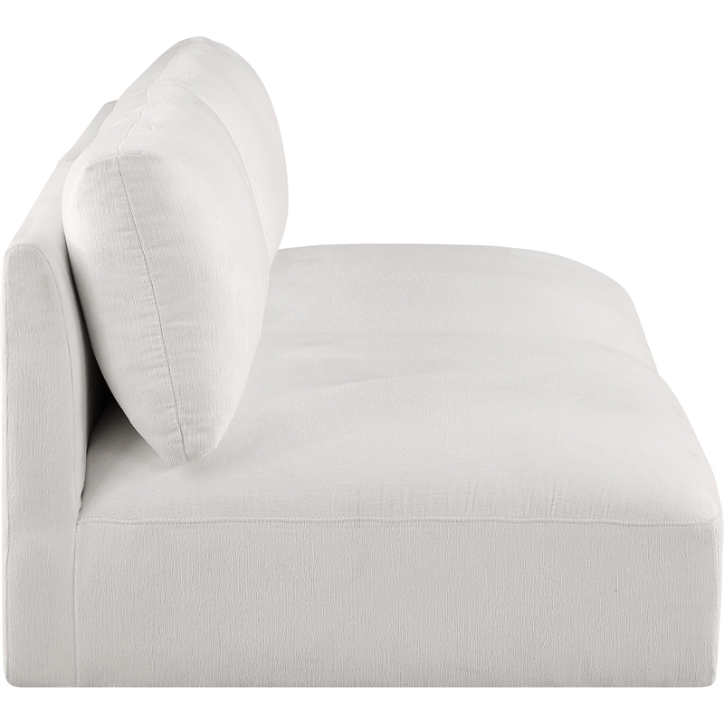 Bowery Hill Contemporary Soft Plush Cream Fabric Modular Sofa