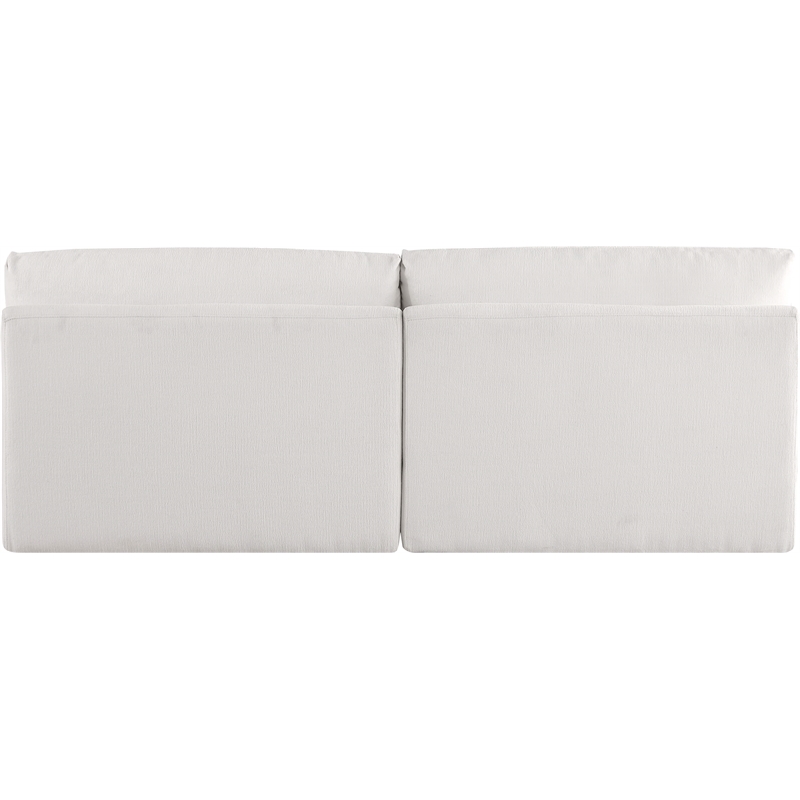 Bowery Hill Contemporary Soft Plush Cream Fabric Modular Sofa