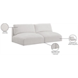 Bowery Hill Contemporary Soft Plush Cream Fabric Modular Sofa