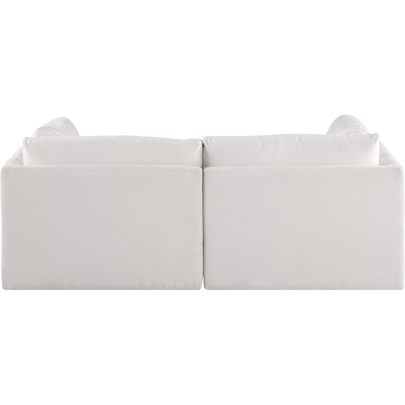Bowery Hill Contemporary Soft Plush Cream Fabric Modular Sofa