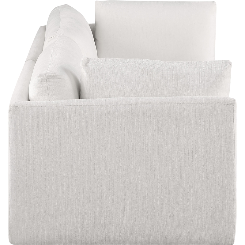 Bowery Hill Contemporary Soft Plush Cream Fabric Modular Sofa