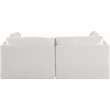 Bowery Hill Contemporary Soft Plush Cream Fabric Modular Sofa