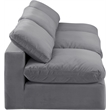 Bowery Hill Contemporary Soft Grey Velvet 3-Piece Modular Sofa