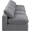 Bowery Hill Contemporary Soft Grey Velvet 4-Piece Modular Sofa