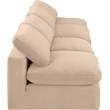 Bowery Hill Contemporary Soft Beige Velvet 4-Piece Modular Sofa