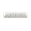 Bowery Hill Upholstered Cream Linen Textured Fabric 4-Piece Modular Sofa