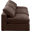 Bowery Hill Contemporary Soft Brown Velvet 3-Piece Modular Sofa