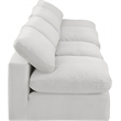 Bowery Hill Contemporary Soft Cream Velvet 4-Piece Modular Sofa