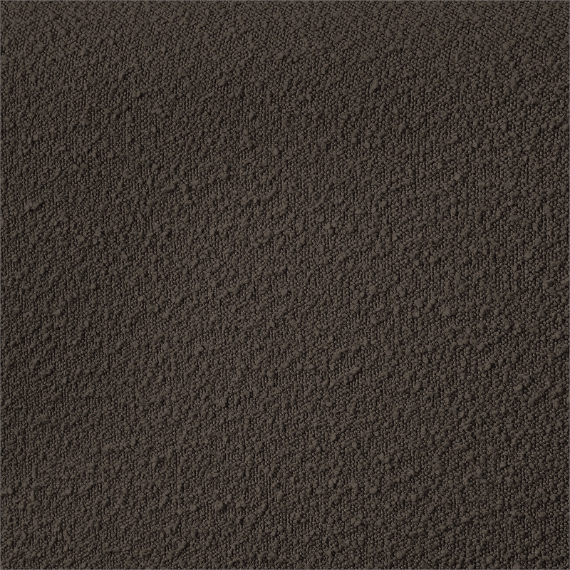 Bowery Hill Contemporary Deep Channel Tufted Rich Brown Boucle Fabric Full Bed