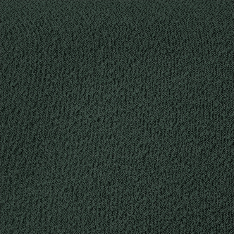Bowery Hill Contemporary Deep Channel Tufted Rich Green Boucle Fabric Full Bed