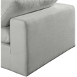 Bowery Hill Upholstered Grey Linen Textured Fabric 2-Piece Modular Sofa