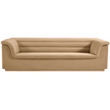 Bowery Hill Contemporary Deep Channel Tufted Soft Camel Velvet Fabric Sofa