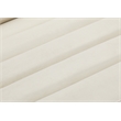 Bowery Hill Contemporary Deep Channel Tufted Soft Cream Velvet Fabric Sofa