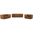 Bowery Hill Contemporary Deep Channel Tufted Soft Saddle Velvet Fabric Chair