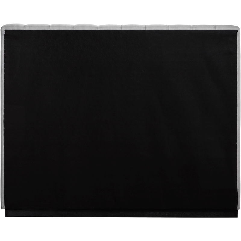Bowery Hill Contemporary Grey Linen Textured Fabric Full Bed