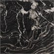 Bowery Hill Contemporary Handcrafted Genuine Marble Black Dining Table