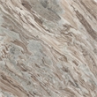 Bowery Hill Contemporary Handcrafted Genuine Marble Brown Dining Table