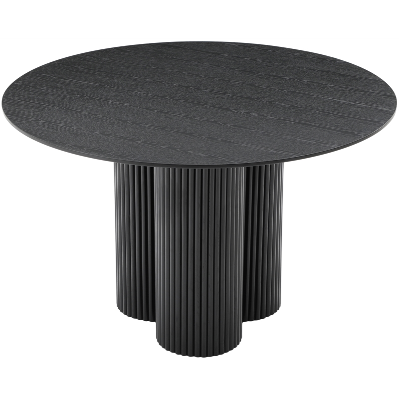 Bowery Hill Mid-Century Modern Black Oak Veneer 48