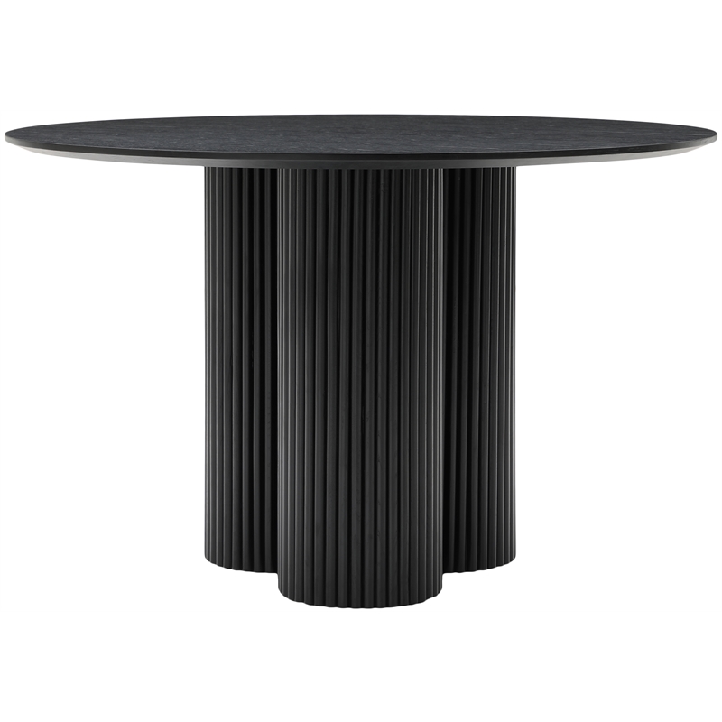 Bowery Hill Mid-Century Modern Black Oak Veneer 48