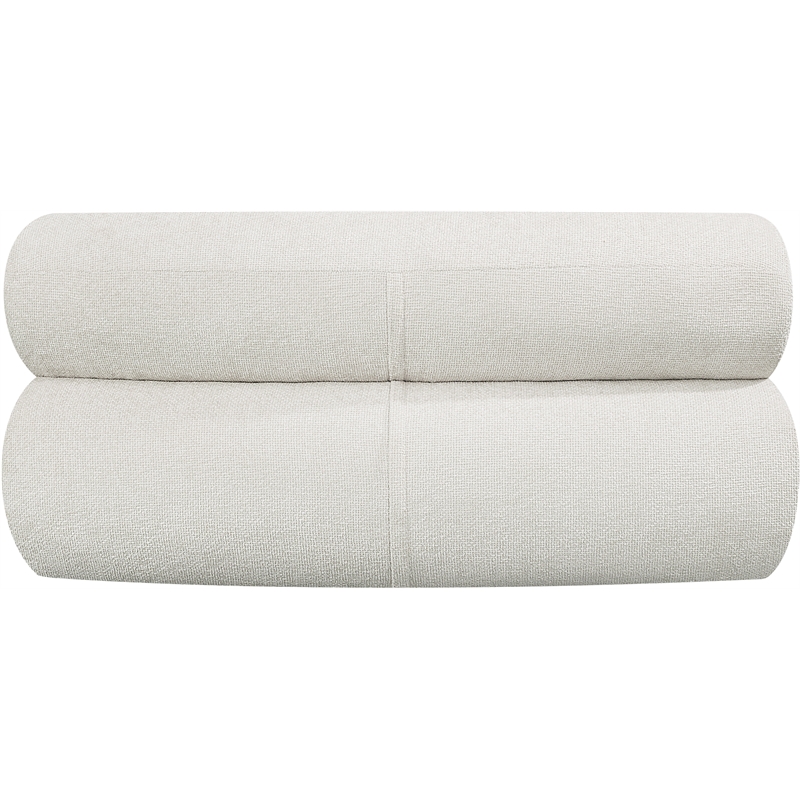 Bowery Hill Contemporary Cream Chenille Fabric Modular Chair