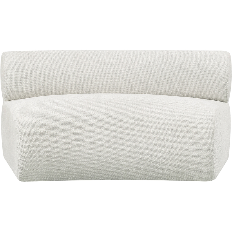 Bowery Hill Contemporary Cream Chenille Fabric Modular Chair