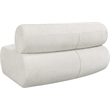 Bowery Hill Contemporary Cream Chenille Fabric Modular Chair