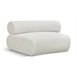 Bowery Hill Contemporary Green Chenille Fabric Modular Chair
