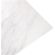 Bowery Hill Contemporary Stone With White Marble Veneer Top Dining Table