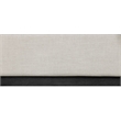 Bowery Hill Contemporary Beige Linen Textured Fabric Queen Bed