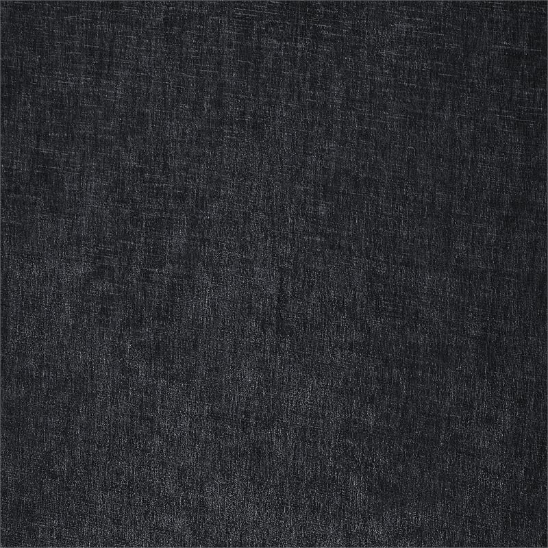 Bowery Hill Contemporary Upholstered Black Chenille Fabric Queen Bed