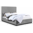 Bowery Hill Contemporary Grey Linen Textured Fabric Full Bed