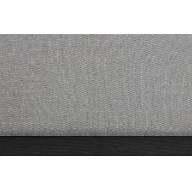 Bowery Hill Contemporary Grey Linen Textured Fabric Twin Bed