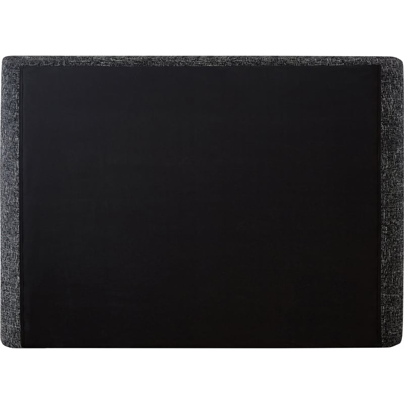 Bowery Hill Contemporary Upholstered Black Fabric Full Bed with Curved Headboard