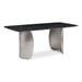 Black/Brushed Silver Base