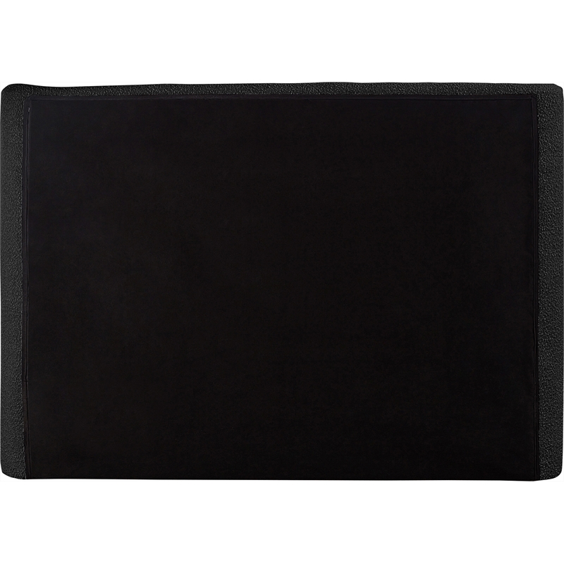 Bowery Hill Contemporary Upholstered Black Boucle Fabric Full Bed