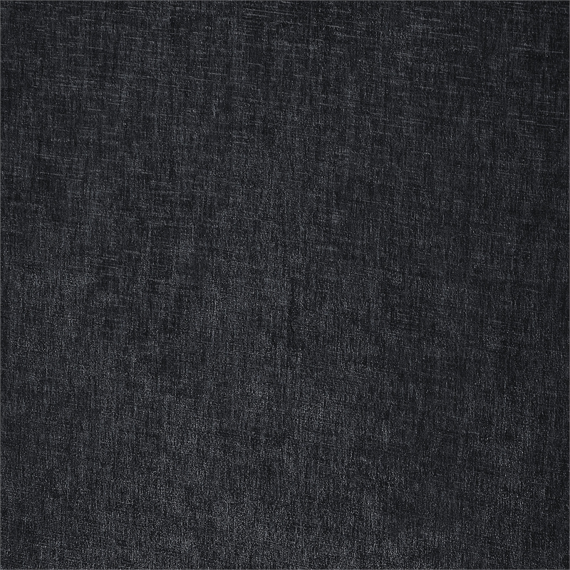 Bowery Hill Contemporary Upholstered Black Chenille Fabric Twin Bed