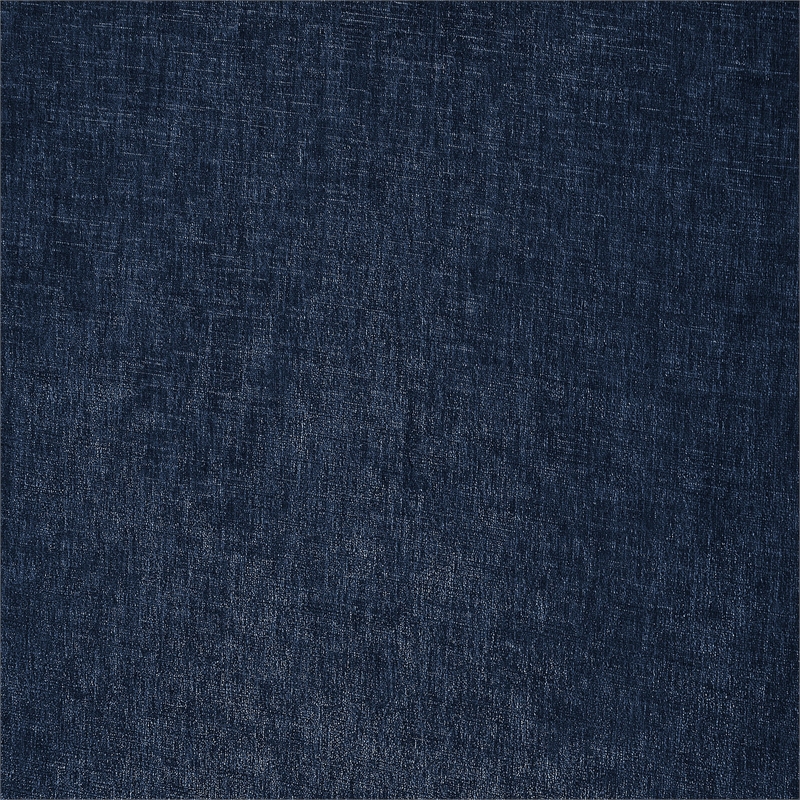 Bowery Hill Contemporary Upholstered Navy Chenille Fabric King Bed