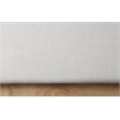 Bowery Hill Contemporary Cream Linen Textured Fabric Full Bed