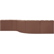 Bowery Hill Contemporary Cognac Vegan Leather Modular Sectional