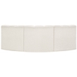 Bowery Hill Contemporary Cream Boucle Fabric Modular Sectional