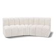 Bowery Hill Contemporary Cream Boucle Fabric Modular Sectional
