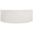 Bowery Hill Contemporary Cream Boucle Fabric Modular Sectional