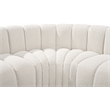 Bowery Hill Contemporary Cream Boucle Fabric Modular Sectional
