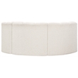 Bowery Hill Contemporary Cream Boucle Fabric Modular Sectional