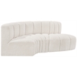 Bowery Hill Contemporary Cream Boucle Fabric Modular Sectional