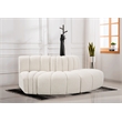 Bowery Hill Contemporary Cream Boucle Fabric Modular Sectional
