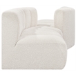 Bowery Hill Contemporary Cream Boucle Fabric Modular Sectional